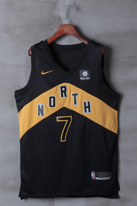 2018 Men Toronto Raptors #7 Lowry Black City Edition Nike NBA Jerseys->golden state warriors->NBA Jersey